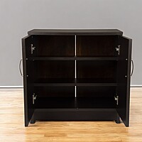 GURU SR-04 3 Steps Two Door Shoe Rack|24HX24WX12D|Wenge||MP Cabinet